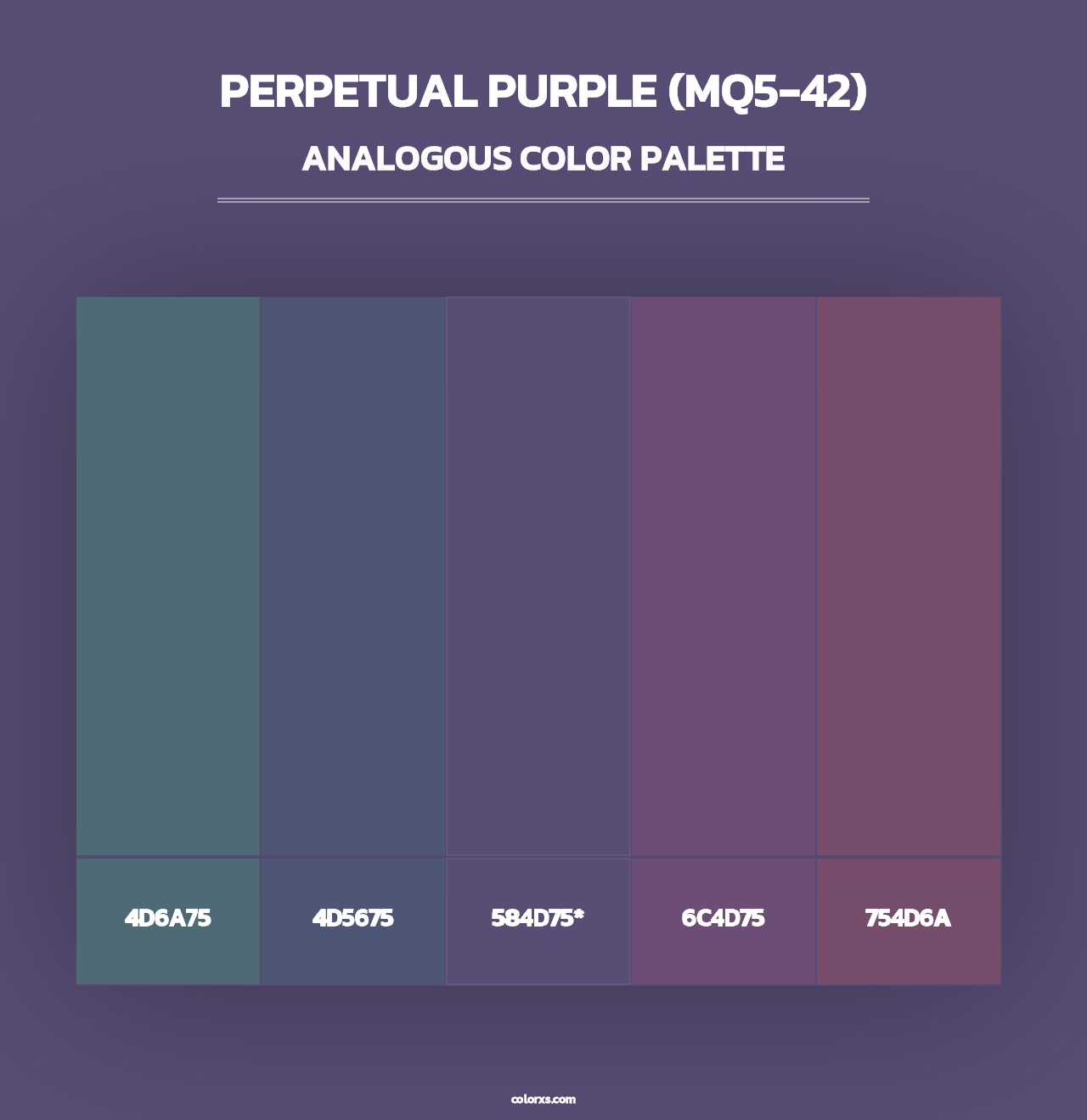 Perpetual Purple (MQ5-42) - Analogous Color Palette