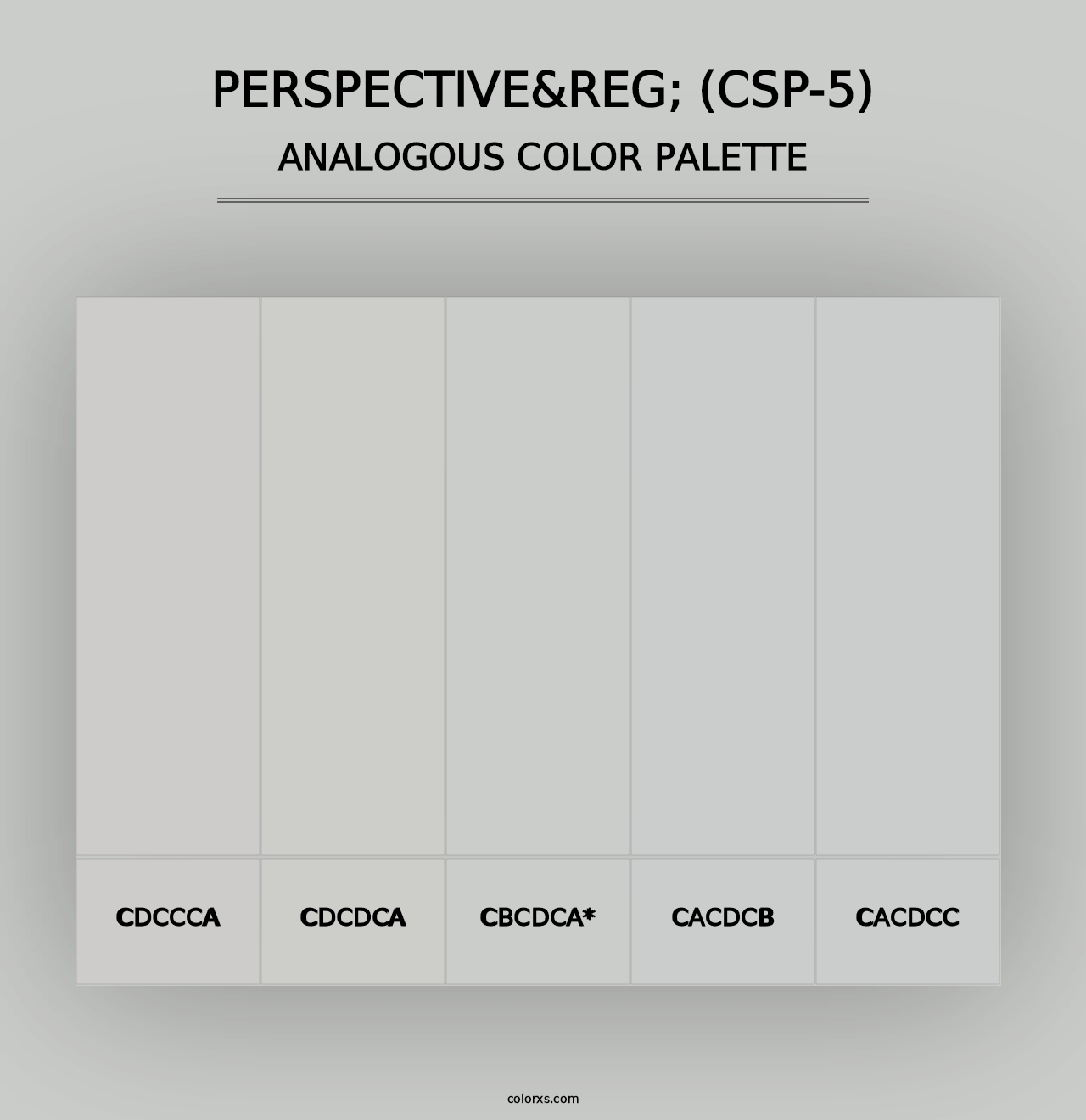 Perspective&reg; (CSP-5) - Analogous Color Palette