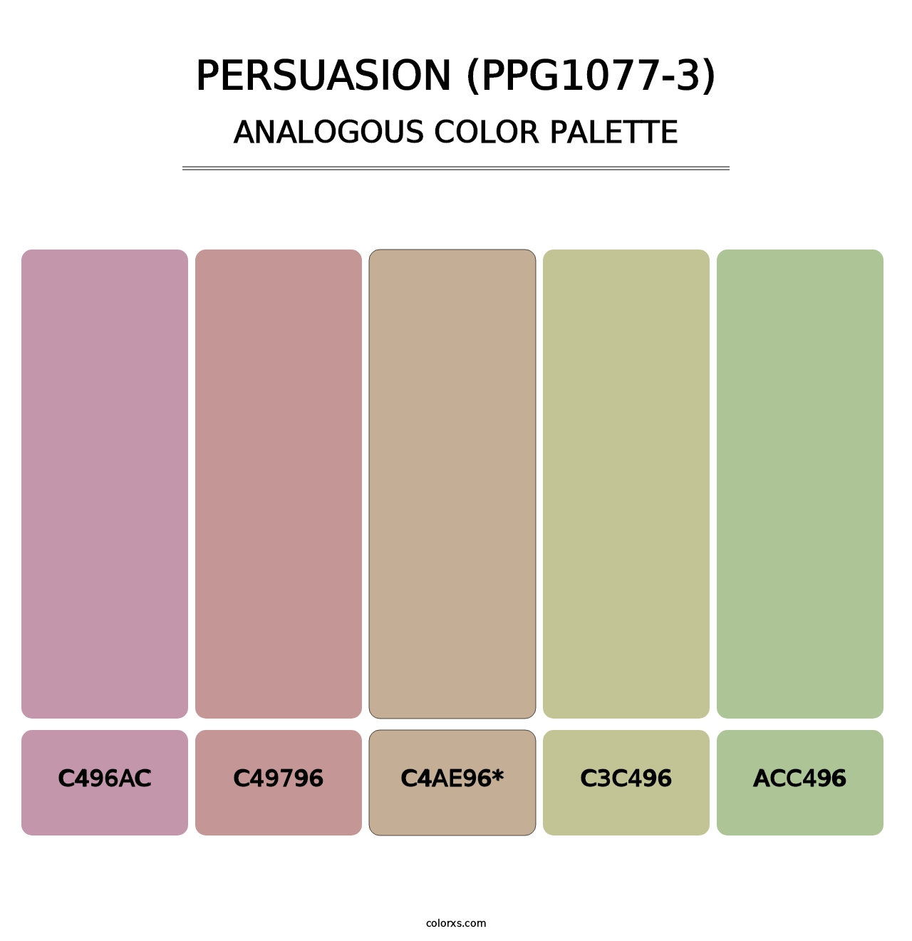 Persuasion (PPG1077-3) - Analogous Color Palette