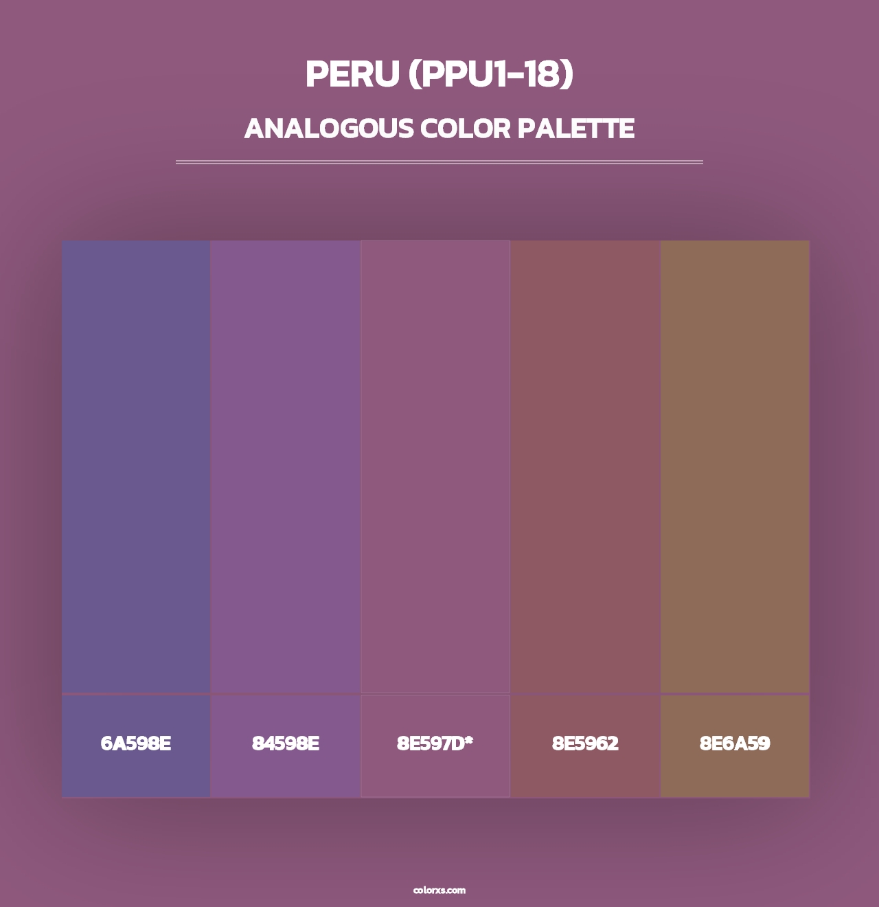 Peru (PPU1-18) - Analogous Color Palette