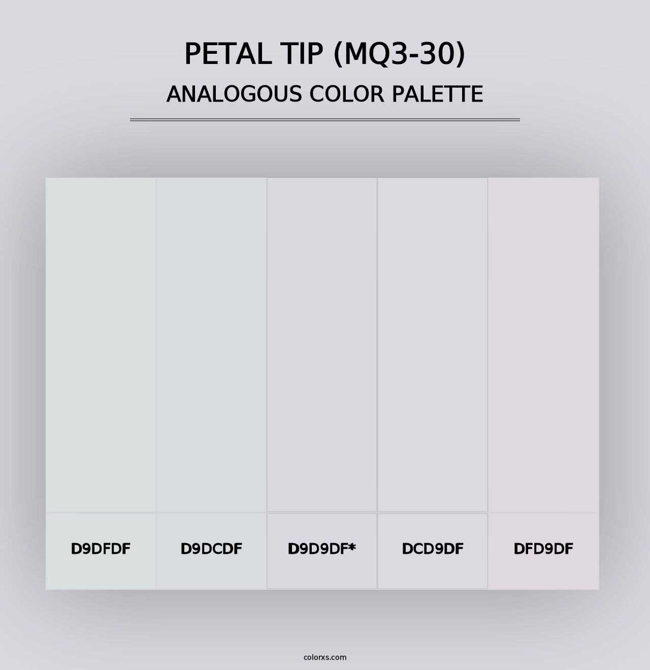 Petal Tip (MQ3-30) - Analogous Color Palette