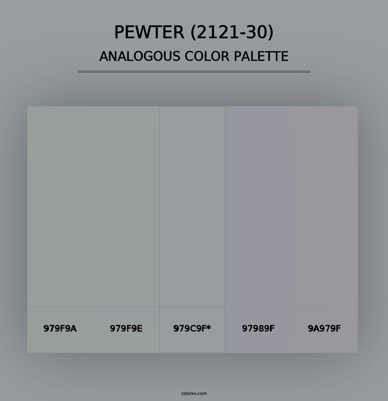 Pewter (2121-30) - Analogous Color Palette