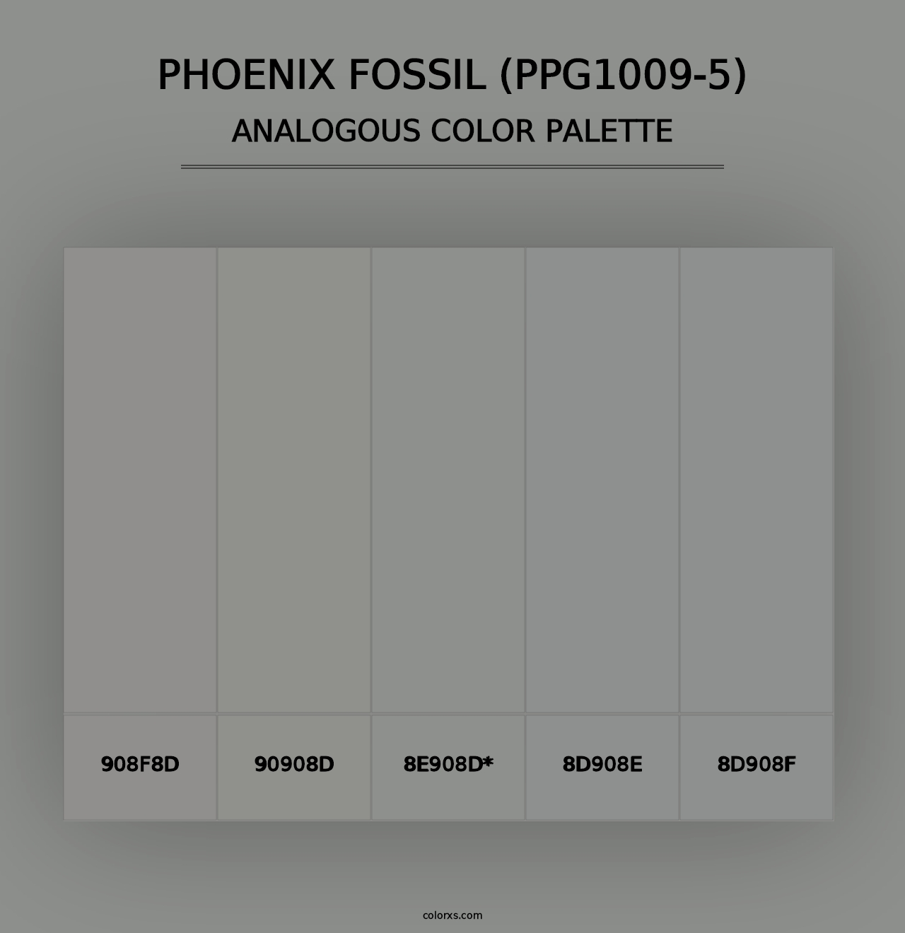 Phoenix Fossil (PPG1009-5) - Analogous Color Palette