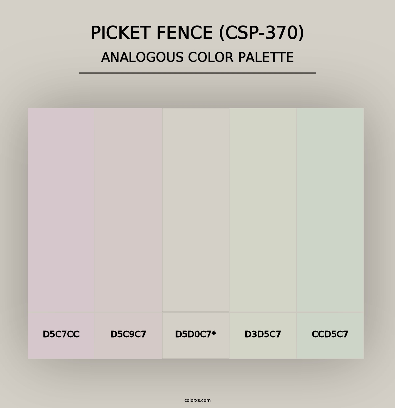 Picket Fence (CSP-370) - Analogous Color Palette