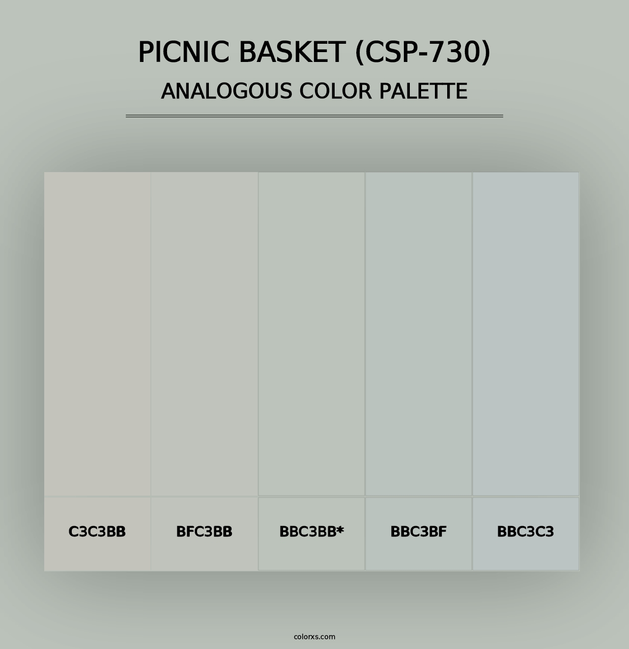 Picnic Basket (CSP-730) - Analogous Color Palette