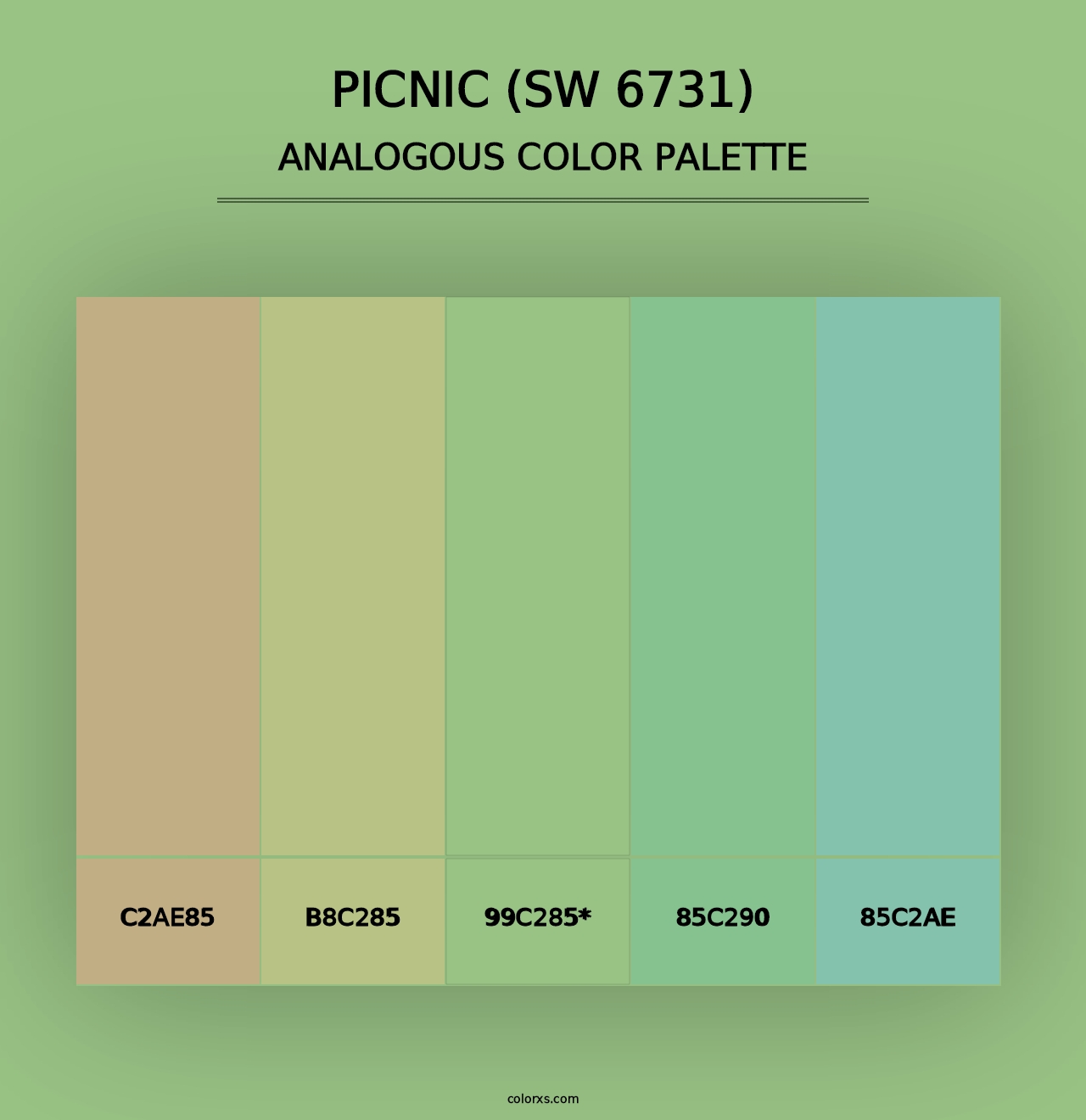 Picnic (SW 6731) - Analogous Color Palette