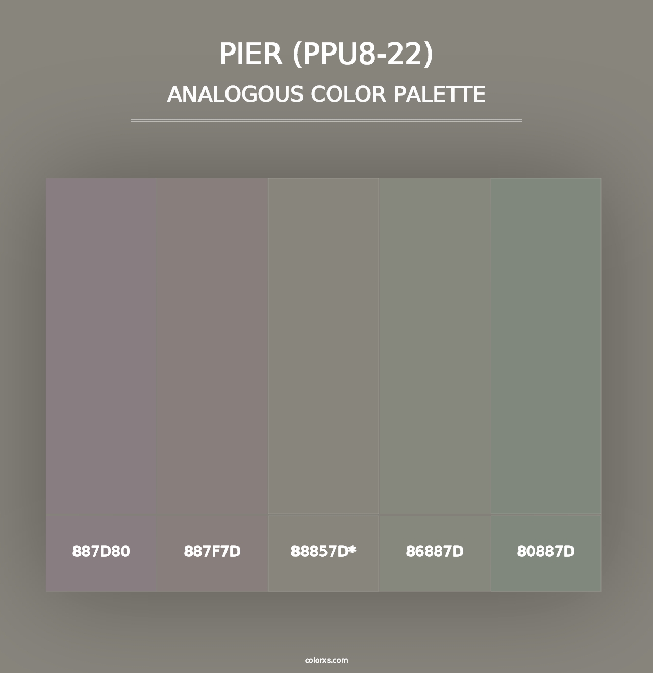 Pier (PPU8-22) - Analogous Color Palette