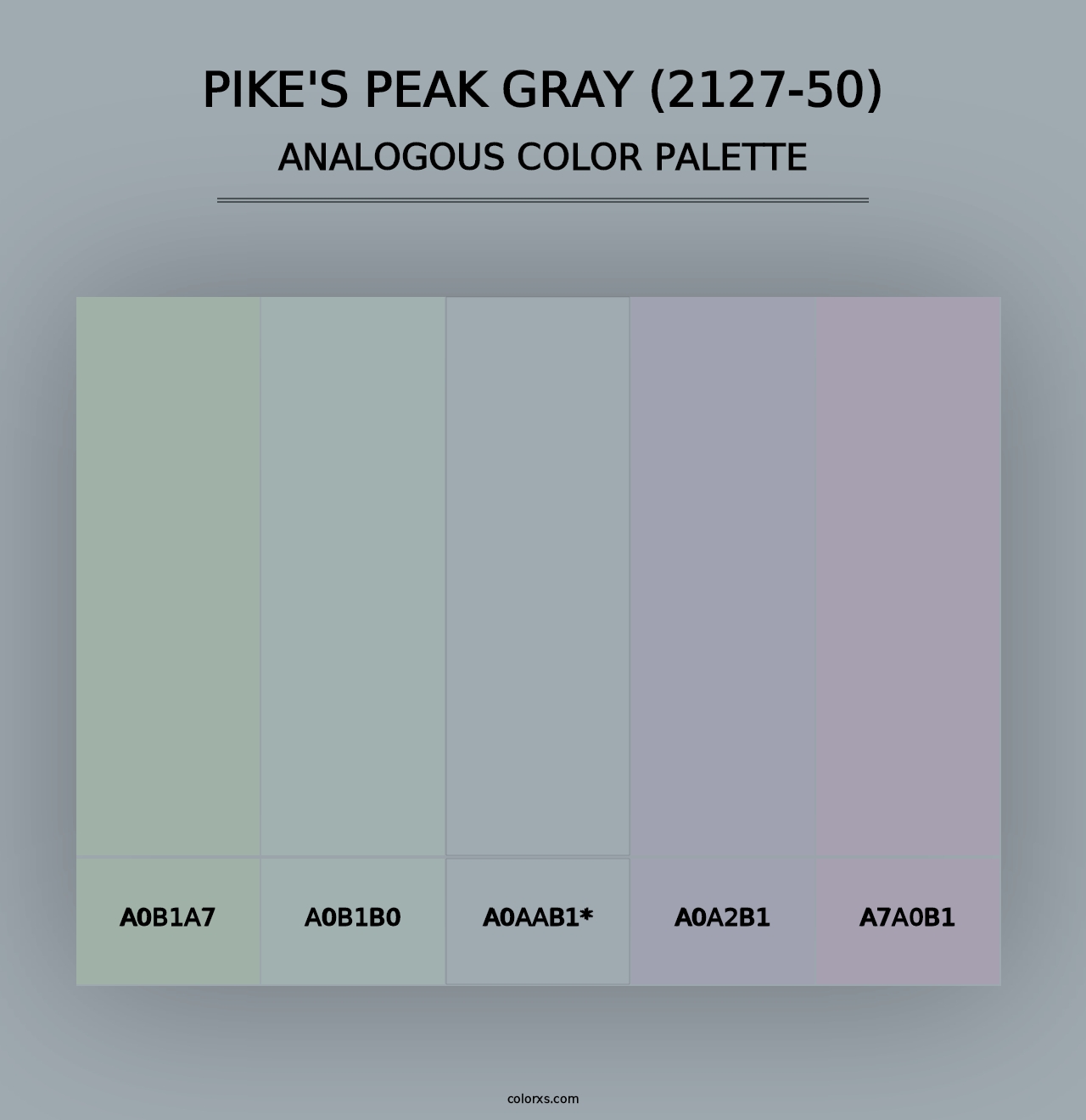 Pike's Peak Gray (2127-50) - Analogous Color Palette