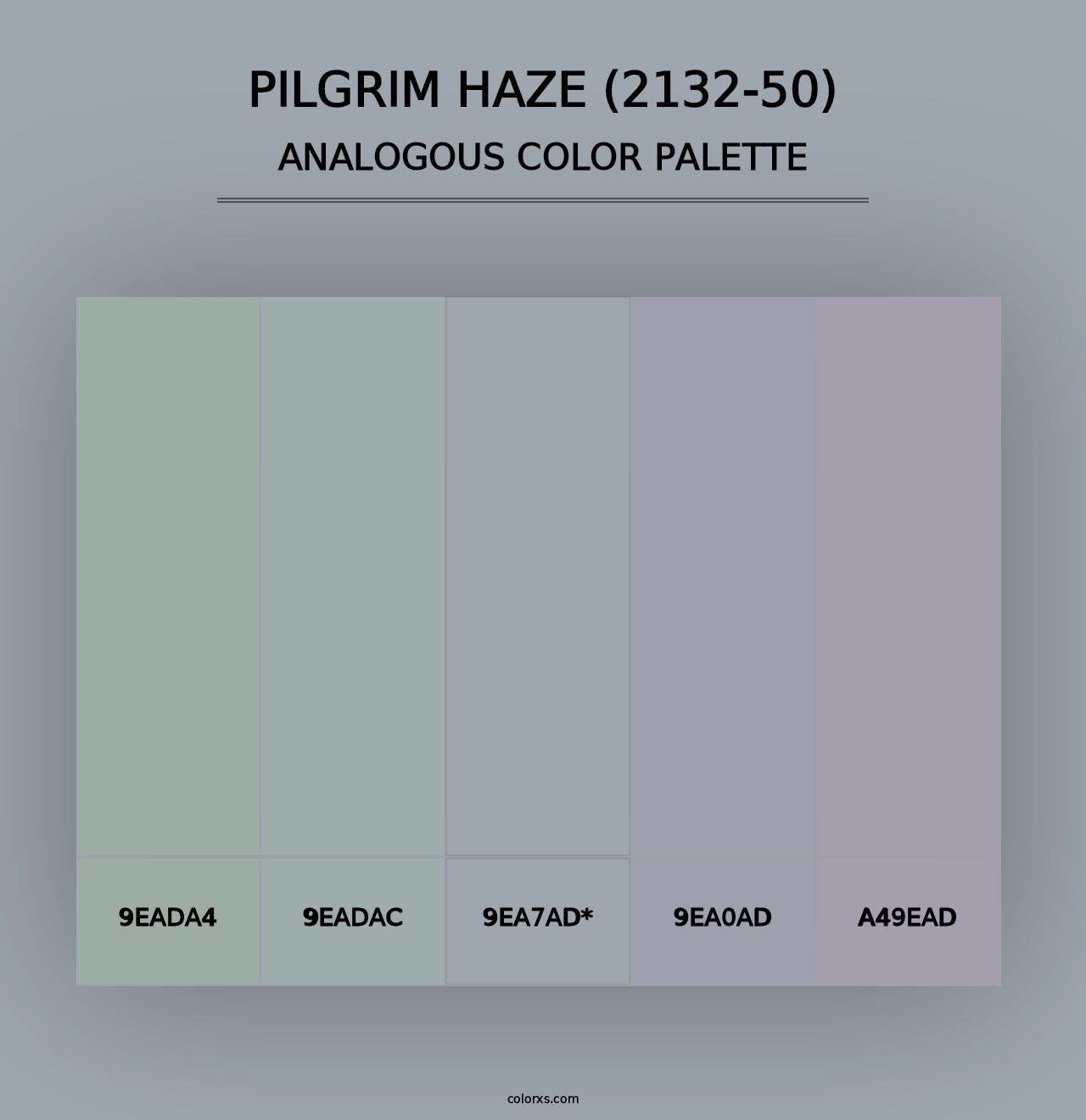 Pilgrim Haze (2132-50) - Analogous Color Palette