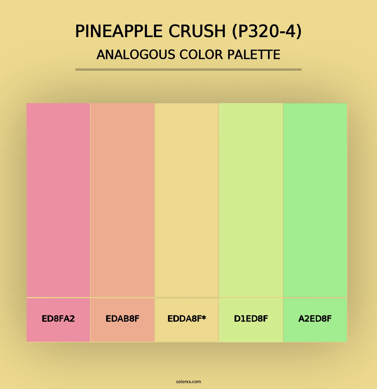 Pineapple Crush (P320-4) - Analogous Color Palette