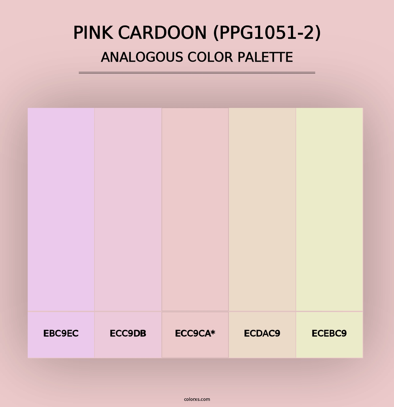 Pink Cardoon (PPG1051-2) - Analogous Color Palette