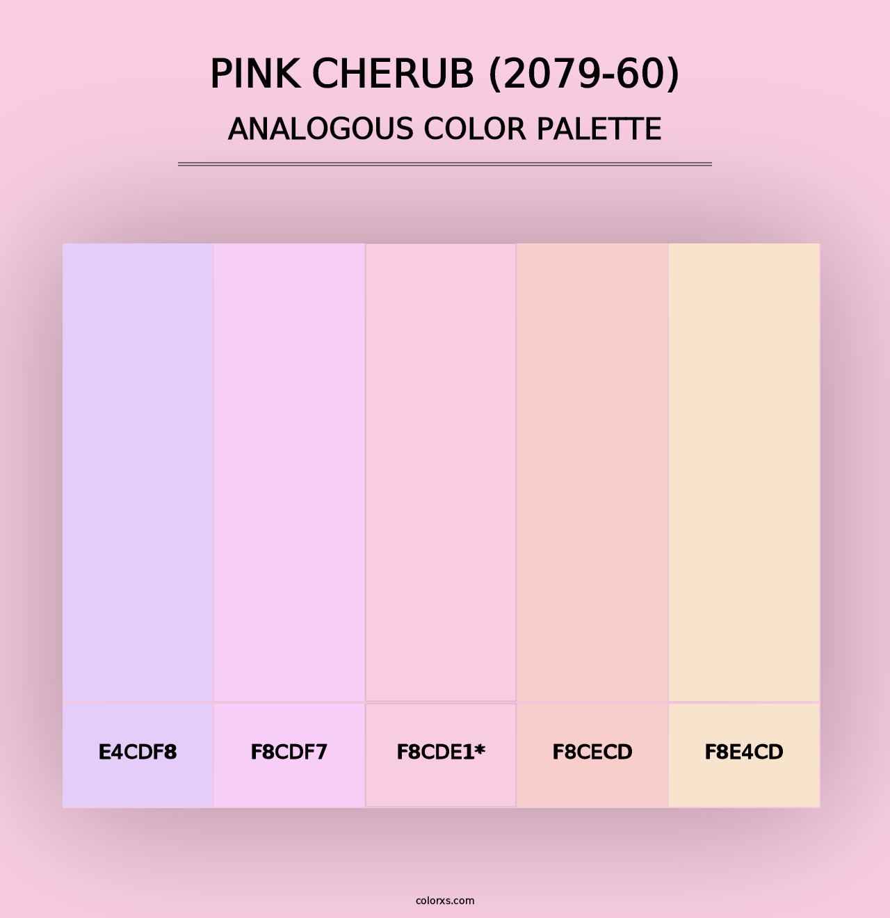 Pink Cherub (2079-60) - Analogous Color Palette