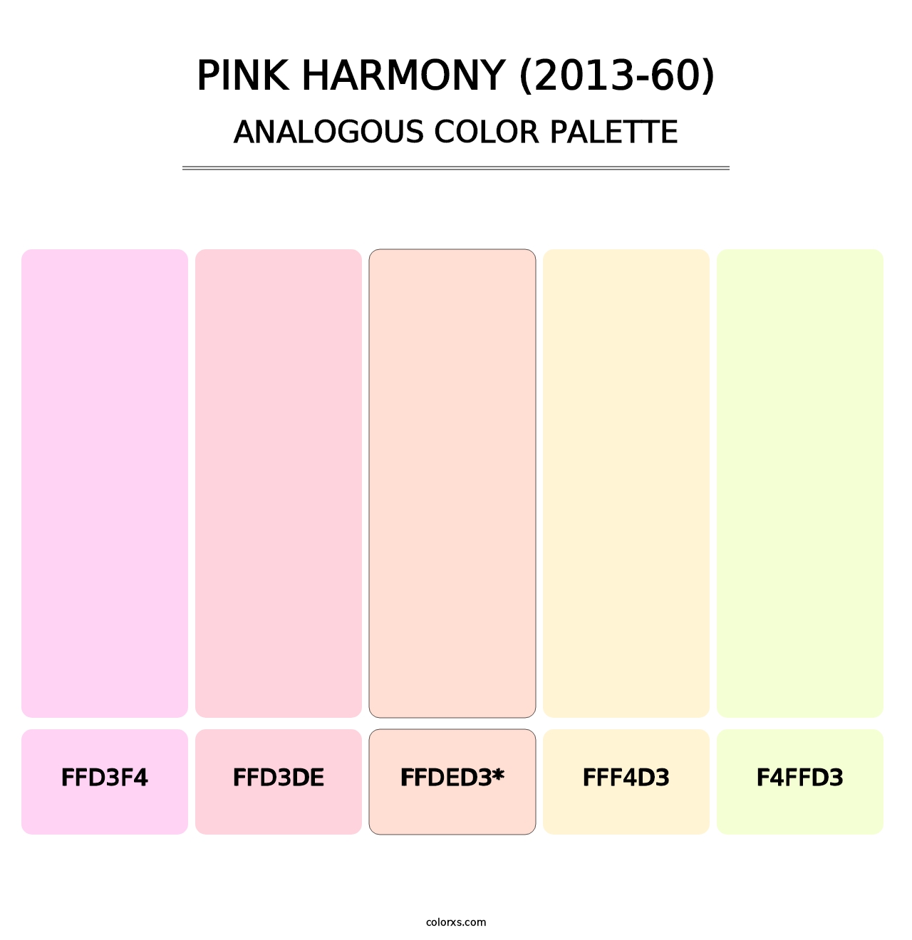 Pink Harmony (2013-60) - Analogous Color Palette