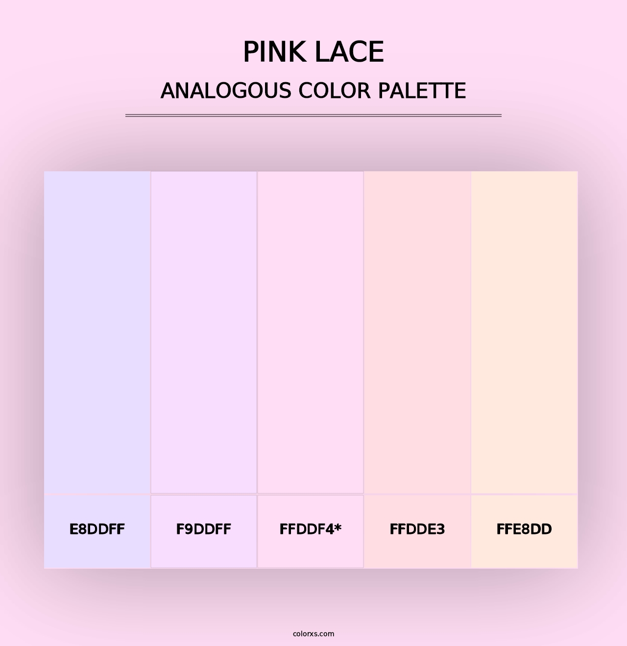 Pink Lace - Analogous Color Palette