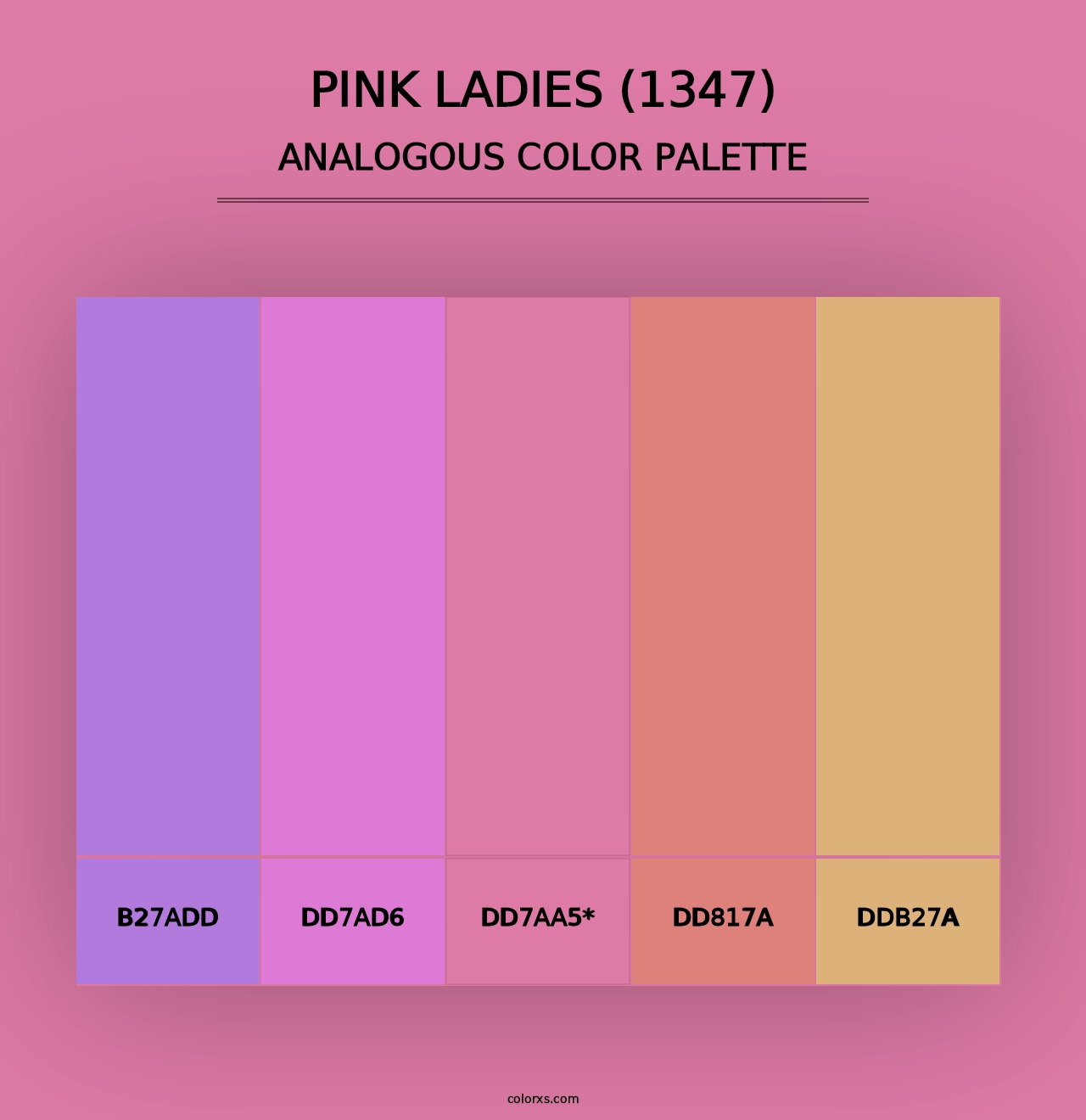 Pink Ladies (1347) - Analogous Color Palette