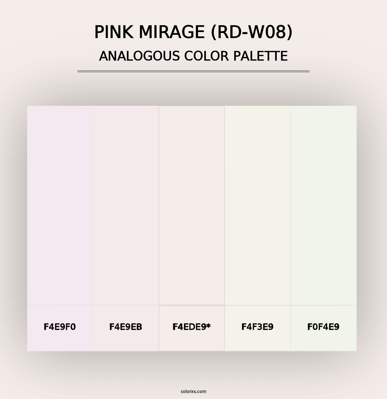 Pink Mirage (RD-W08) - Analogous Color Palette