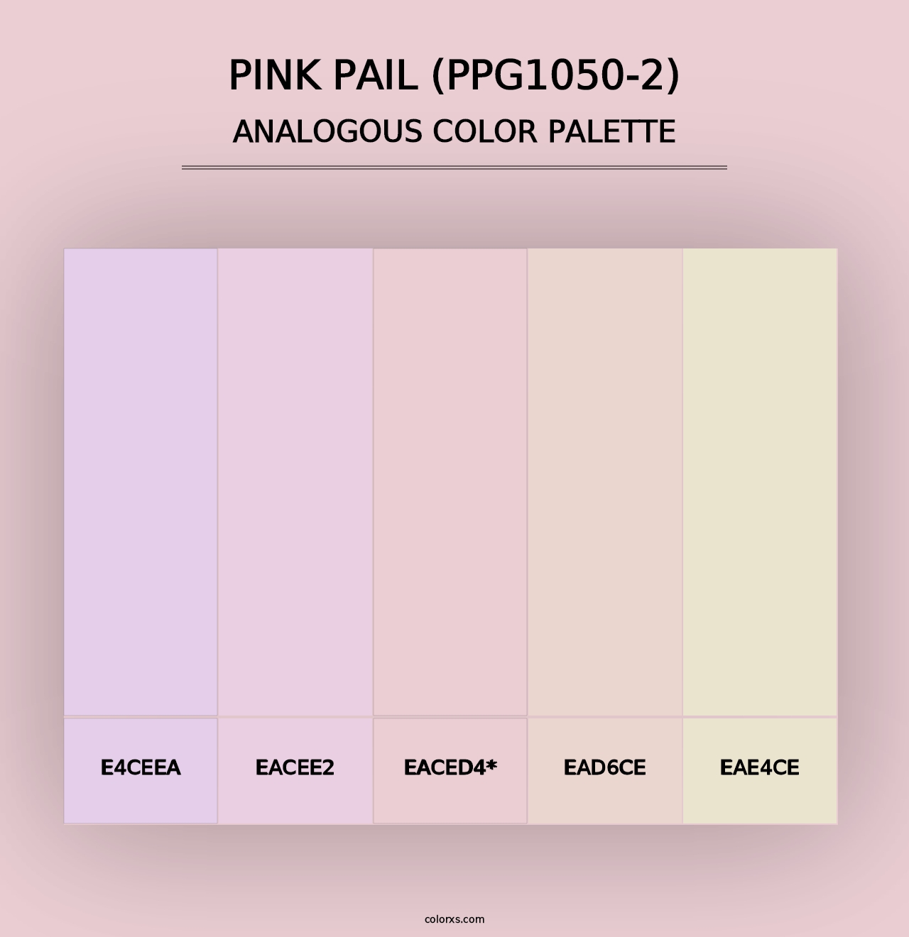 Pink Pail (PPG1050-2) - Analogous Color Palette