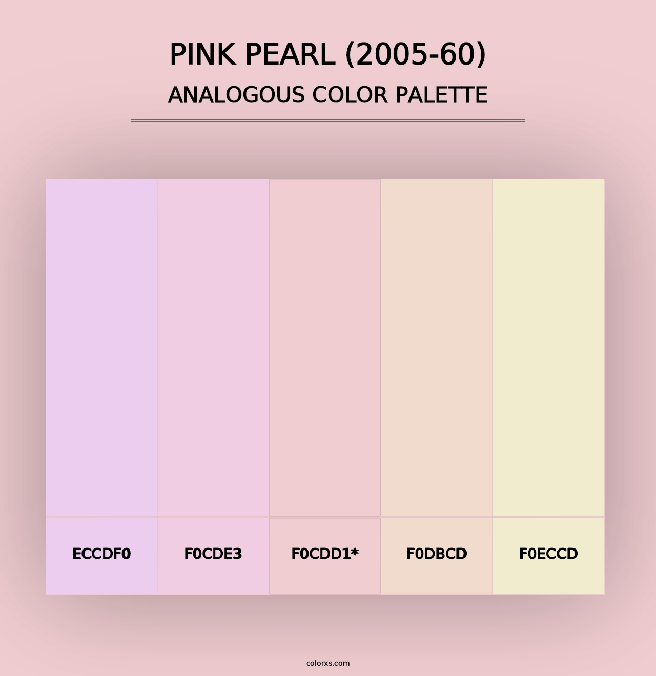 Pink Pearl (2005-60) - Analogous Color Palette