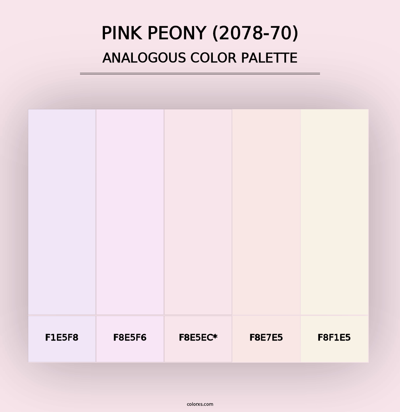 Pink Peony (2078-70) - Analogous Color Palette