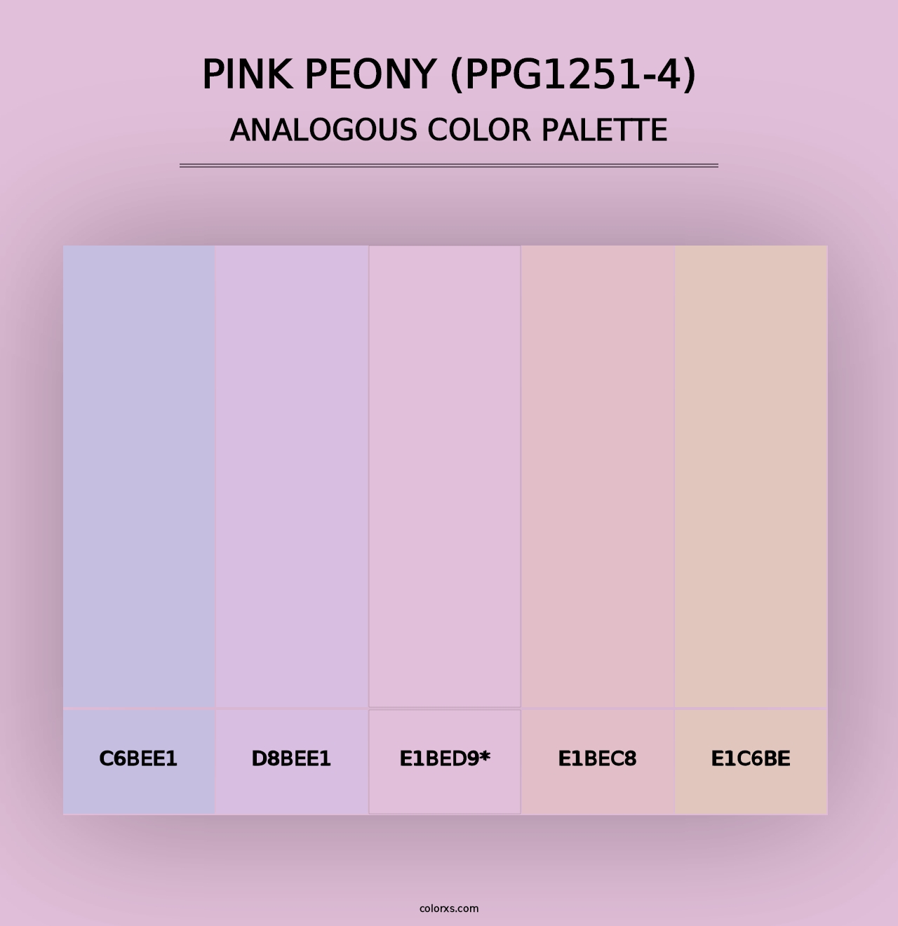 Pink Peony (PPG1251-4) - Analogous Color Palette