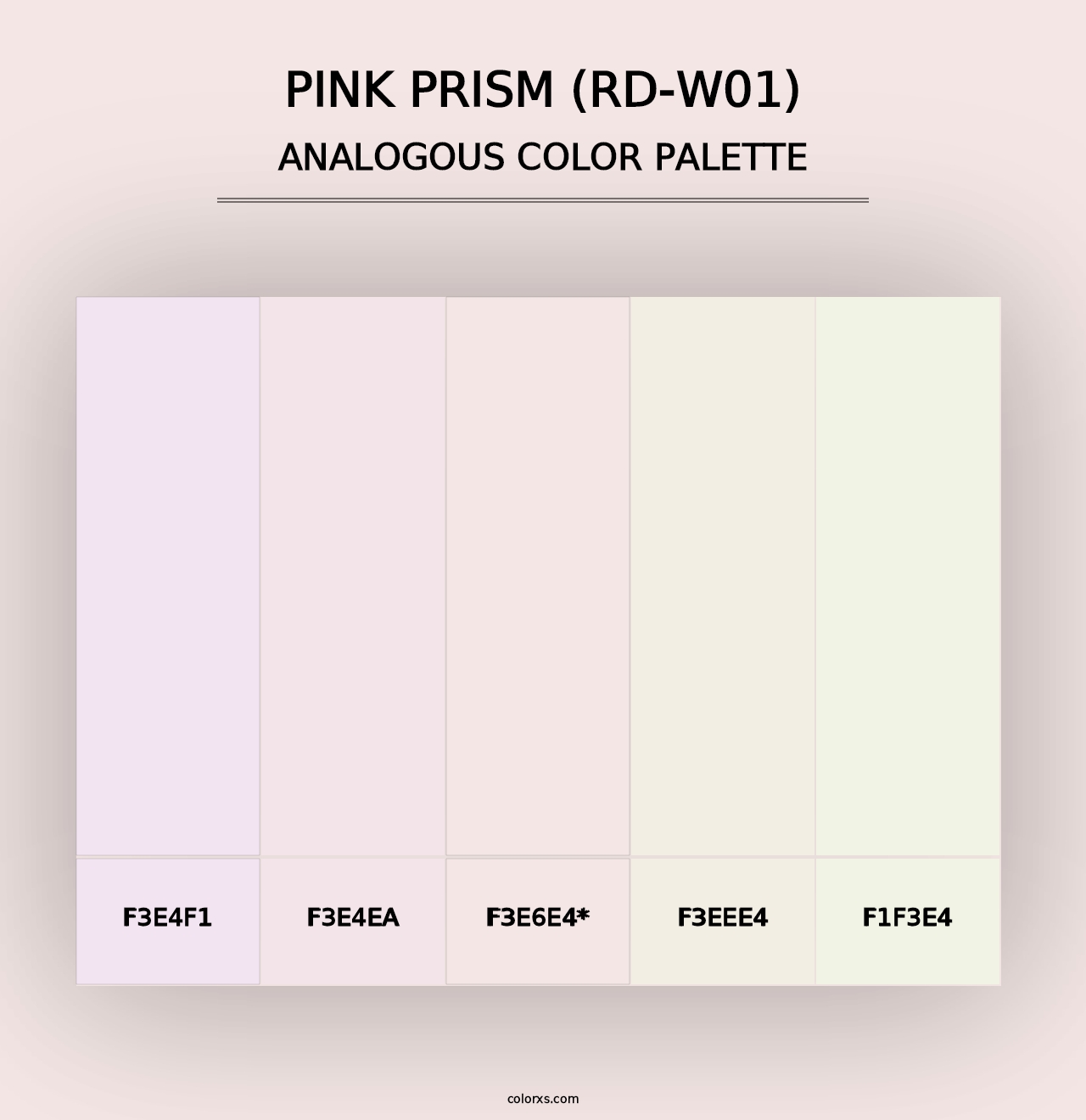 Pink Prism (RD-W01) - Analogous Color Palette