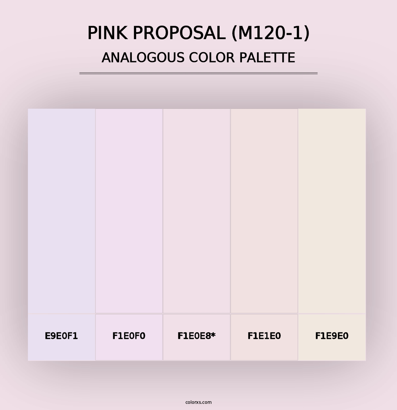 Pink Proposal (M120-1) - Analogous Color Palette