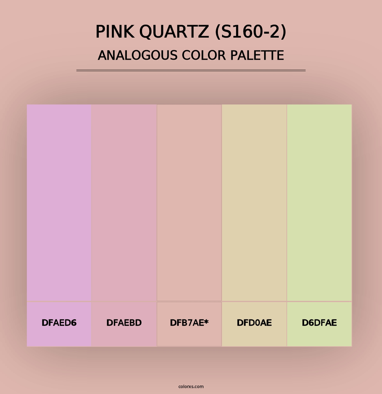 Pink Quartz (S160-2) - Analogous Color Palette