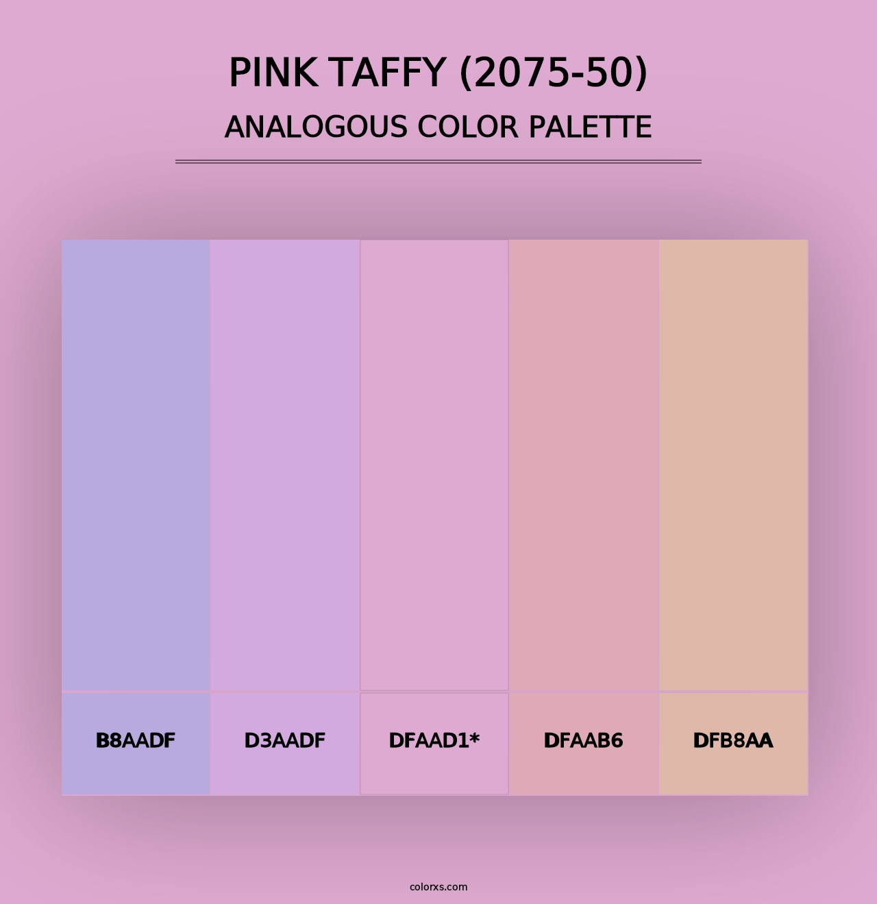 Pink Taffy (2075-50) - Analogous Color Palette