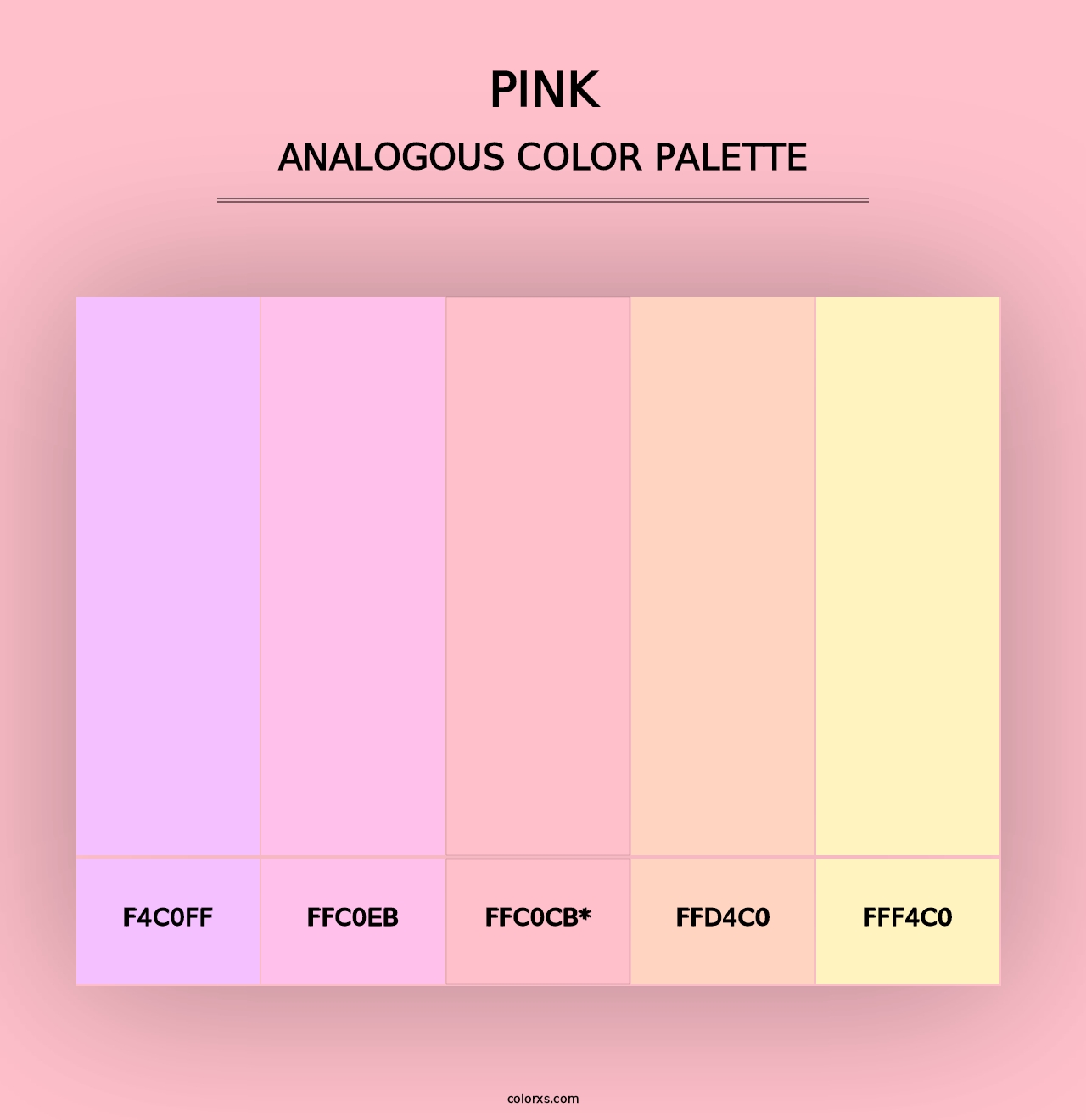 Pink - Analogous Color Palette