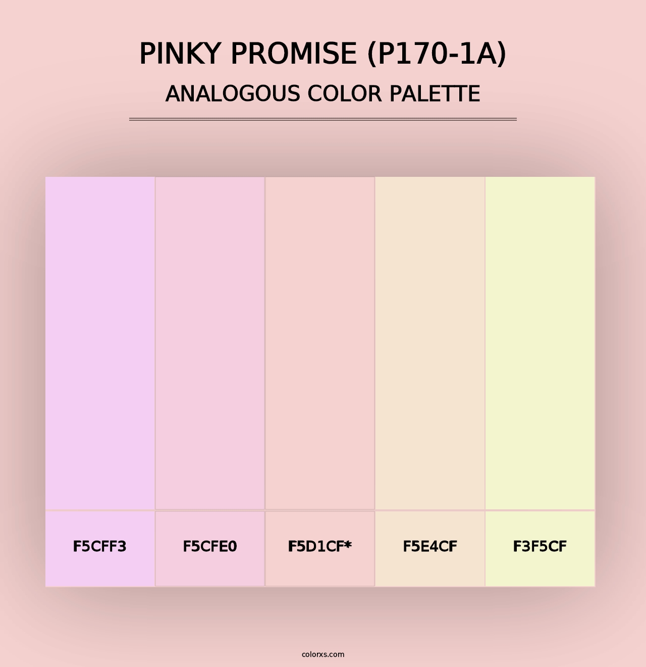 Pinky Promise (P170-1A) - Analogous Color Palette