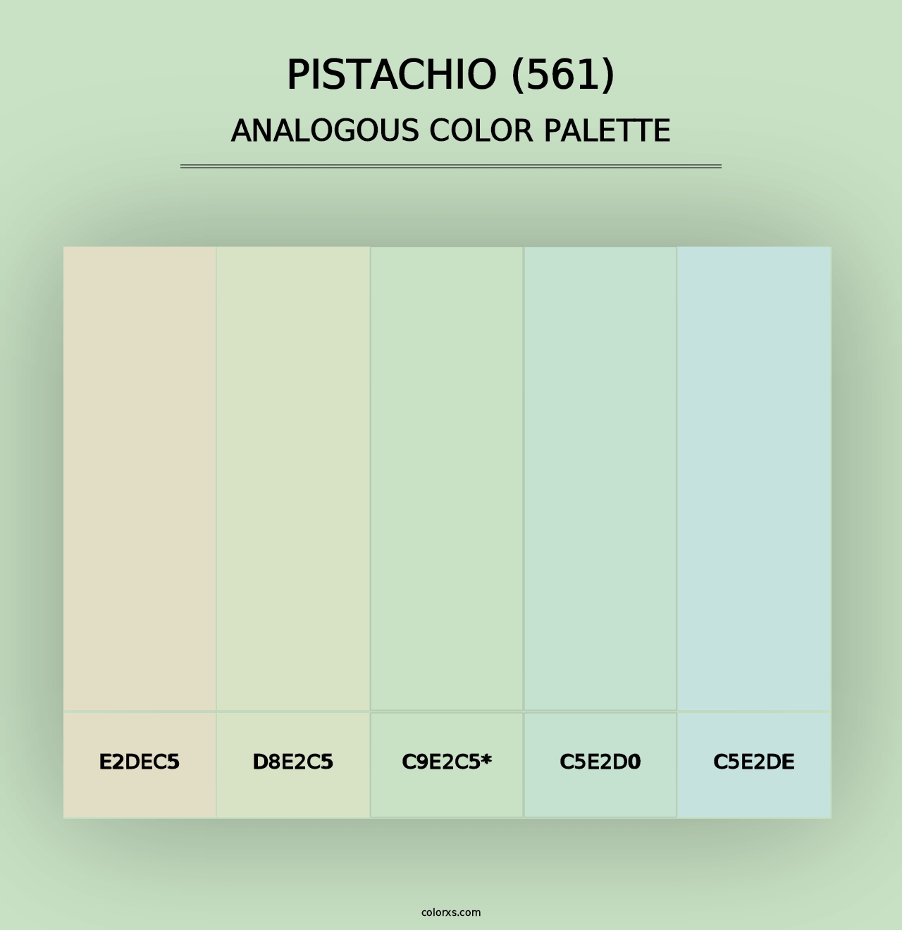 Pistachio (561) - Analogous Color Palette