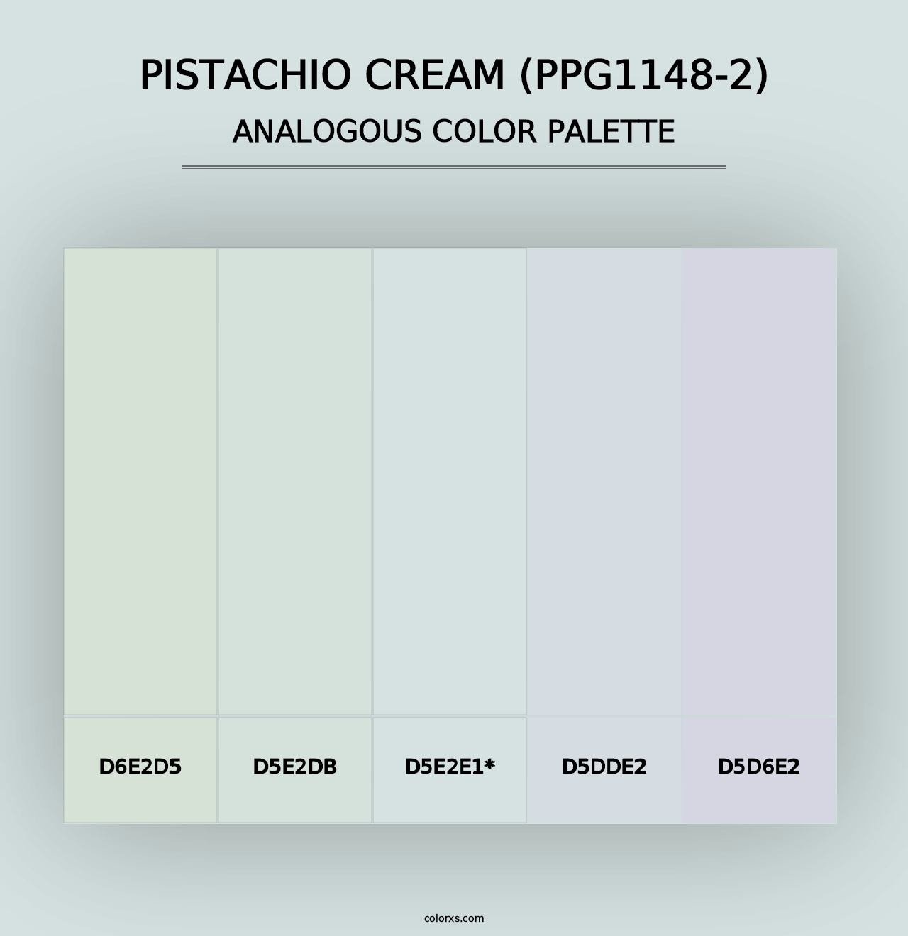 Pistachio Cream (PPG1148-2) - Analogous Color Palette