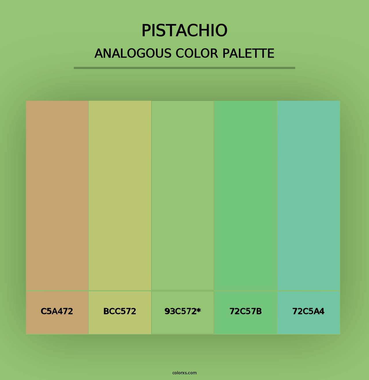 Pistachio - Analogous Color Palette