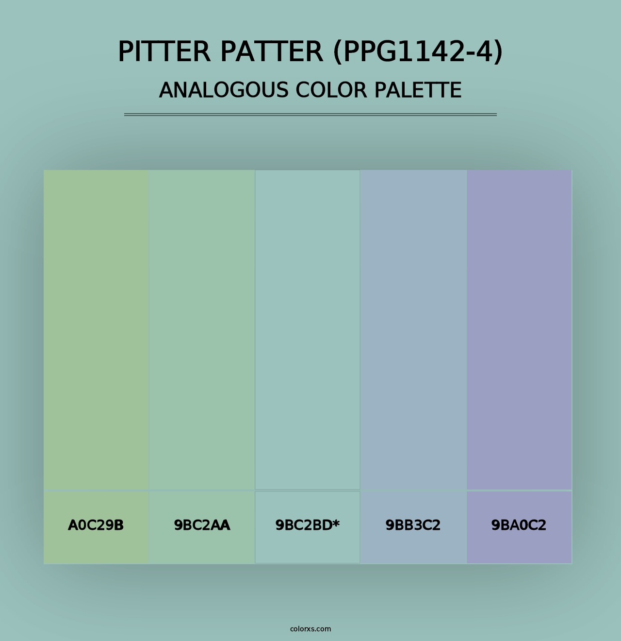 Pitter Patter (PPG1142-4) - Analogous Color Palette