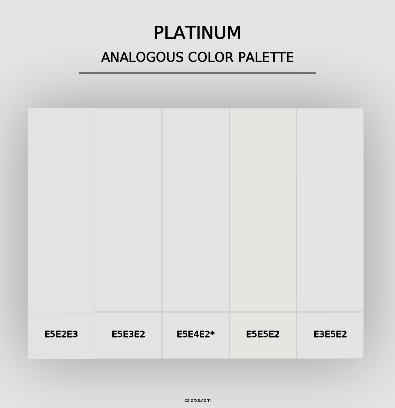 Platinum - Analogous Color Palette