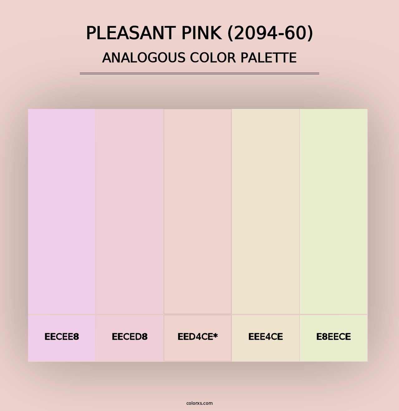 Pleasant Pink (2094-60) - Analogous Color Palette