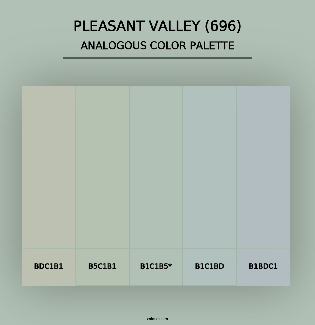 Pleasant Valley (696) - Analogous Color Palette