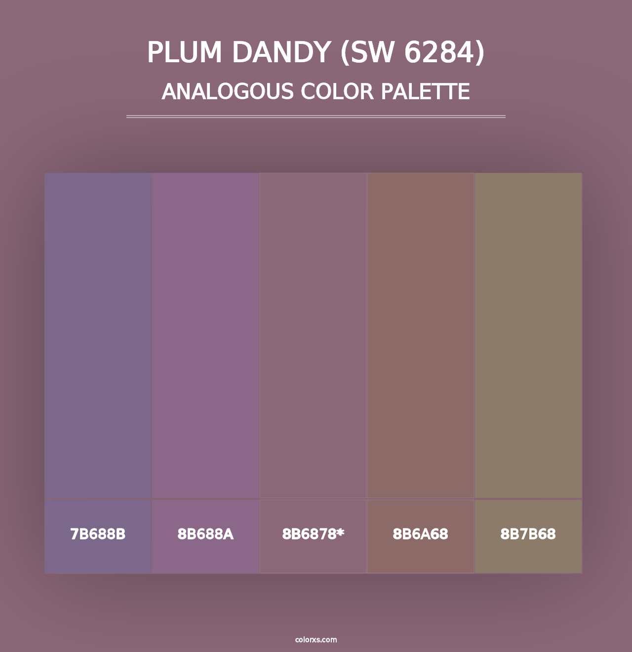 Plum Dandy (SW 6284) - Analogous Color Palette