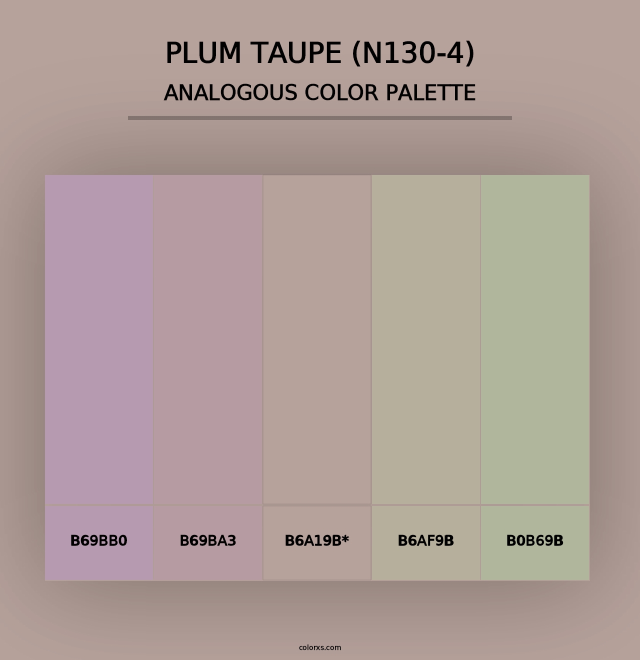 Plum Taupe (N130-4) - Analogous Color Palette