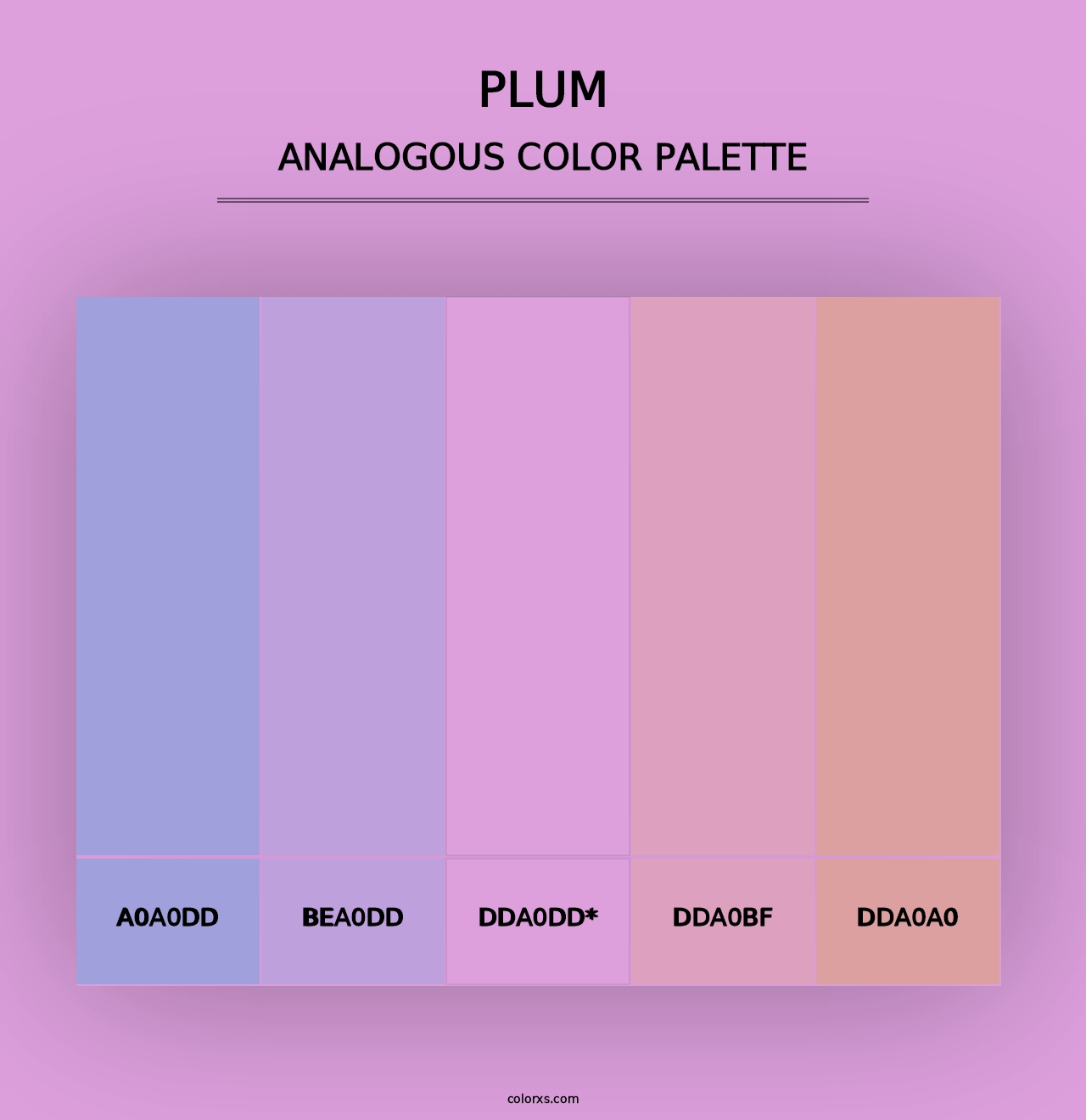 Plum - Analogous Color Palette