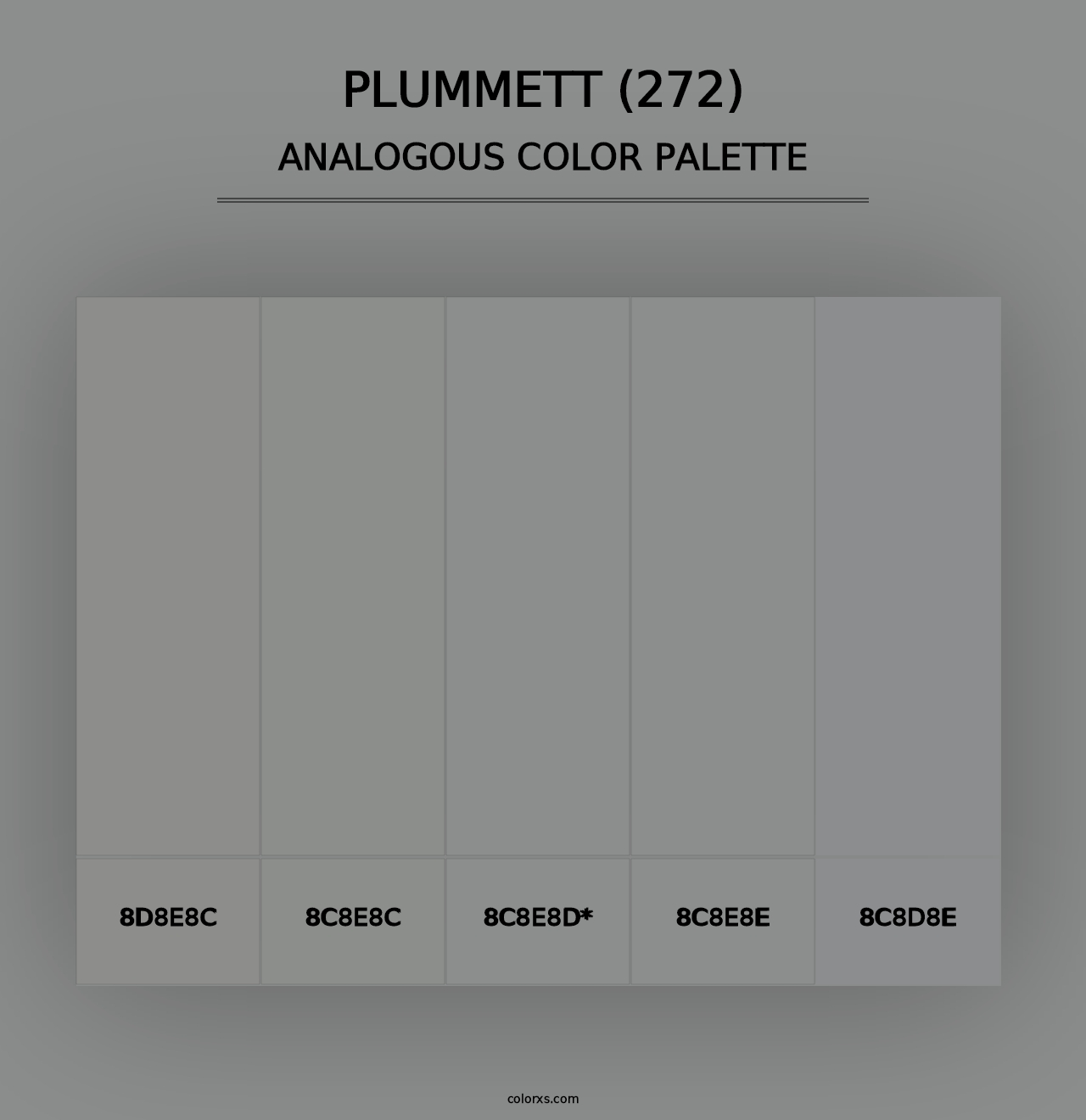 Plummett (272) - Analogous Color Palette