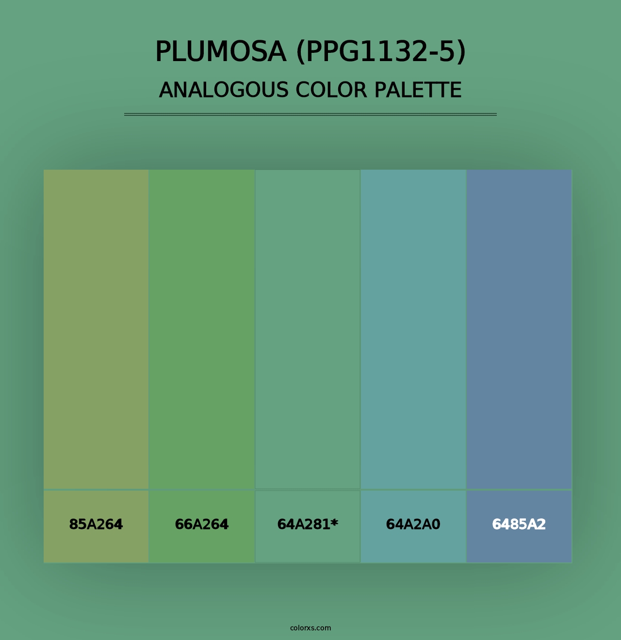 Plumosa (PPG1132-5) - Analogous Color Palette