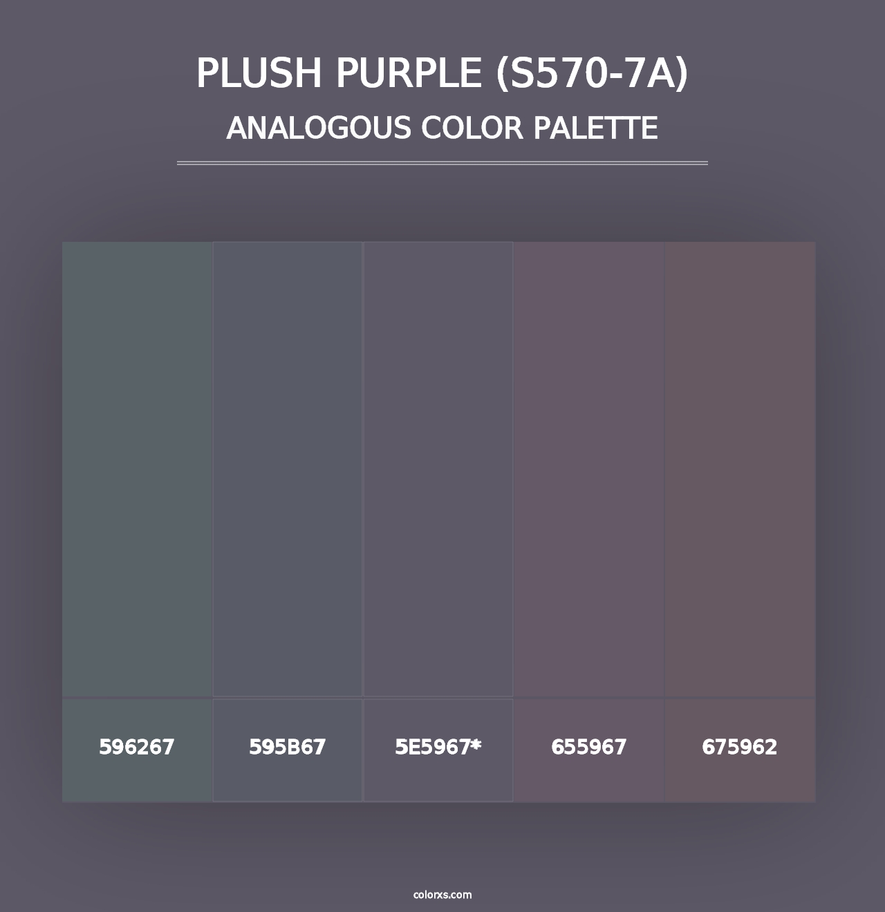 Plush Purple (S570-7A) - Analogous Color Palette