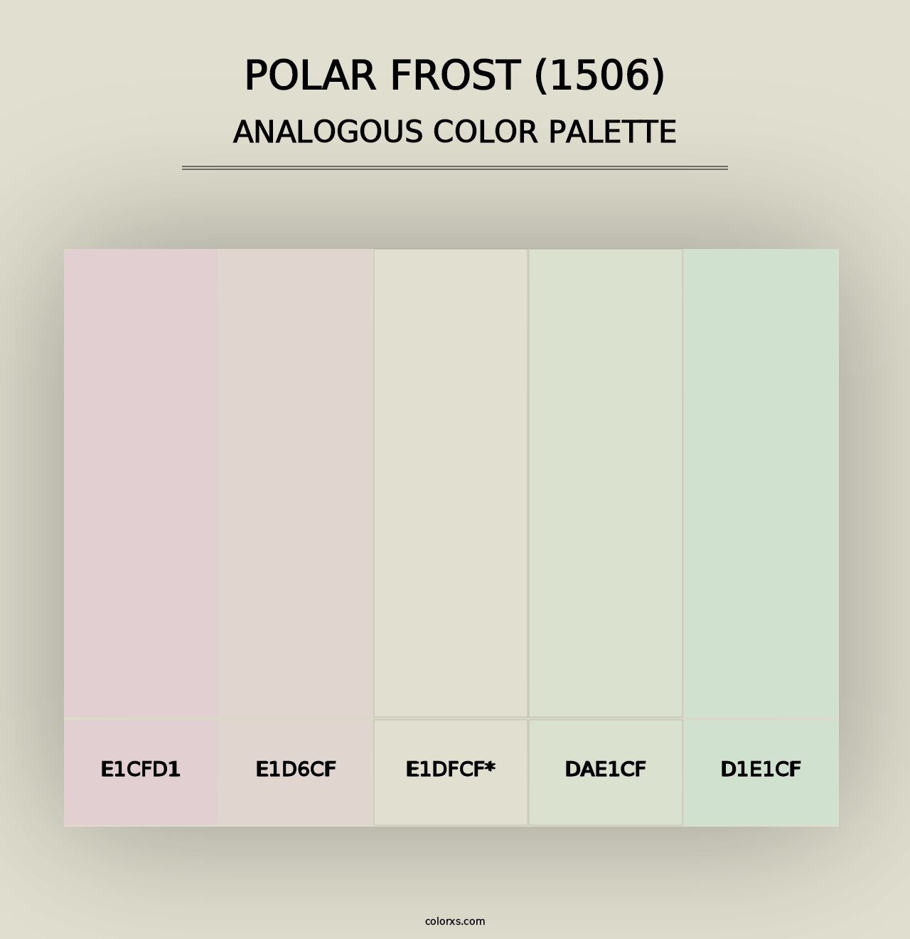 Polar Frost (1506) - Analogous Color Palette