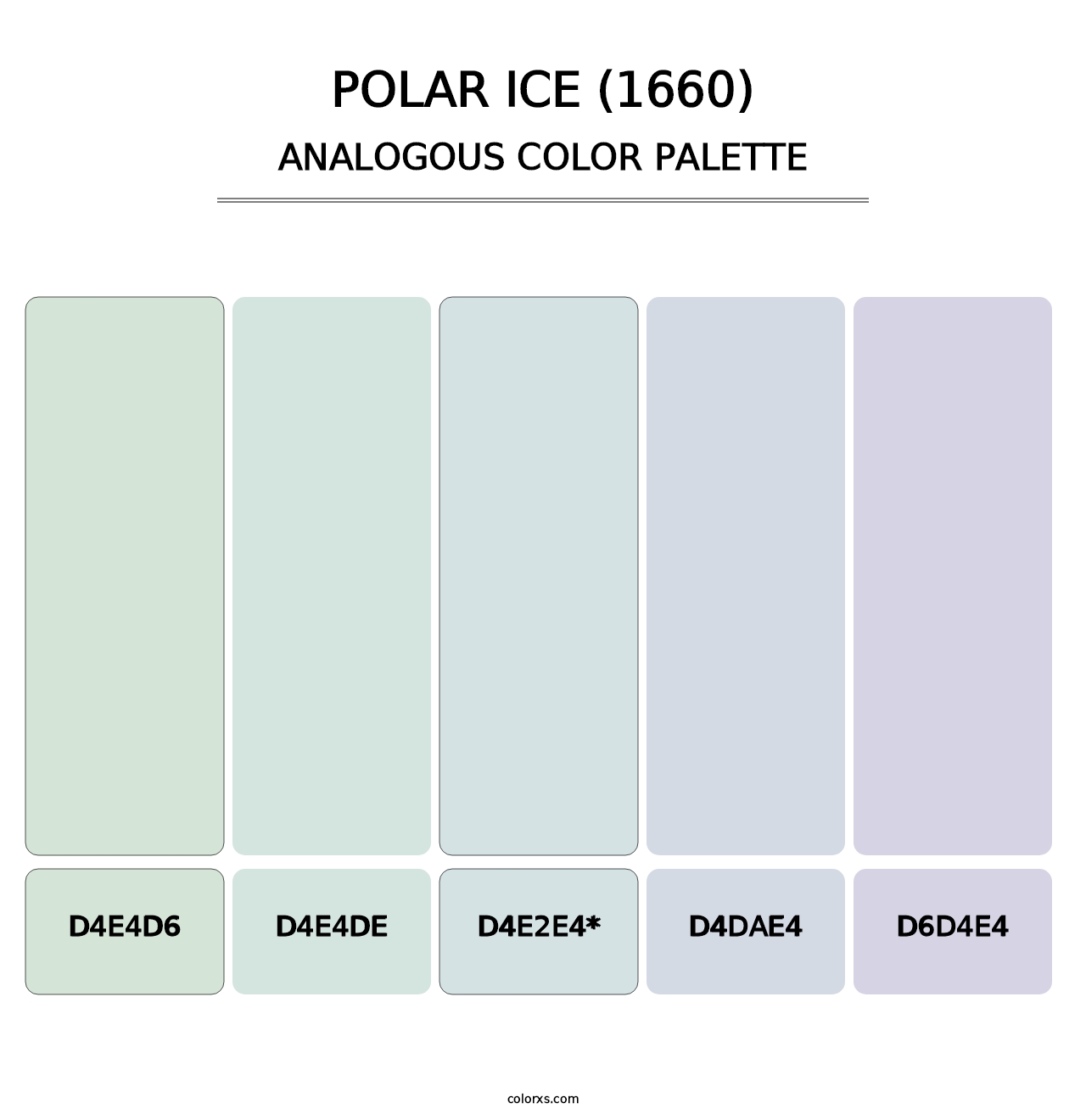 Polar Ice (1660) - Analogous Color Palette