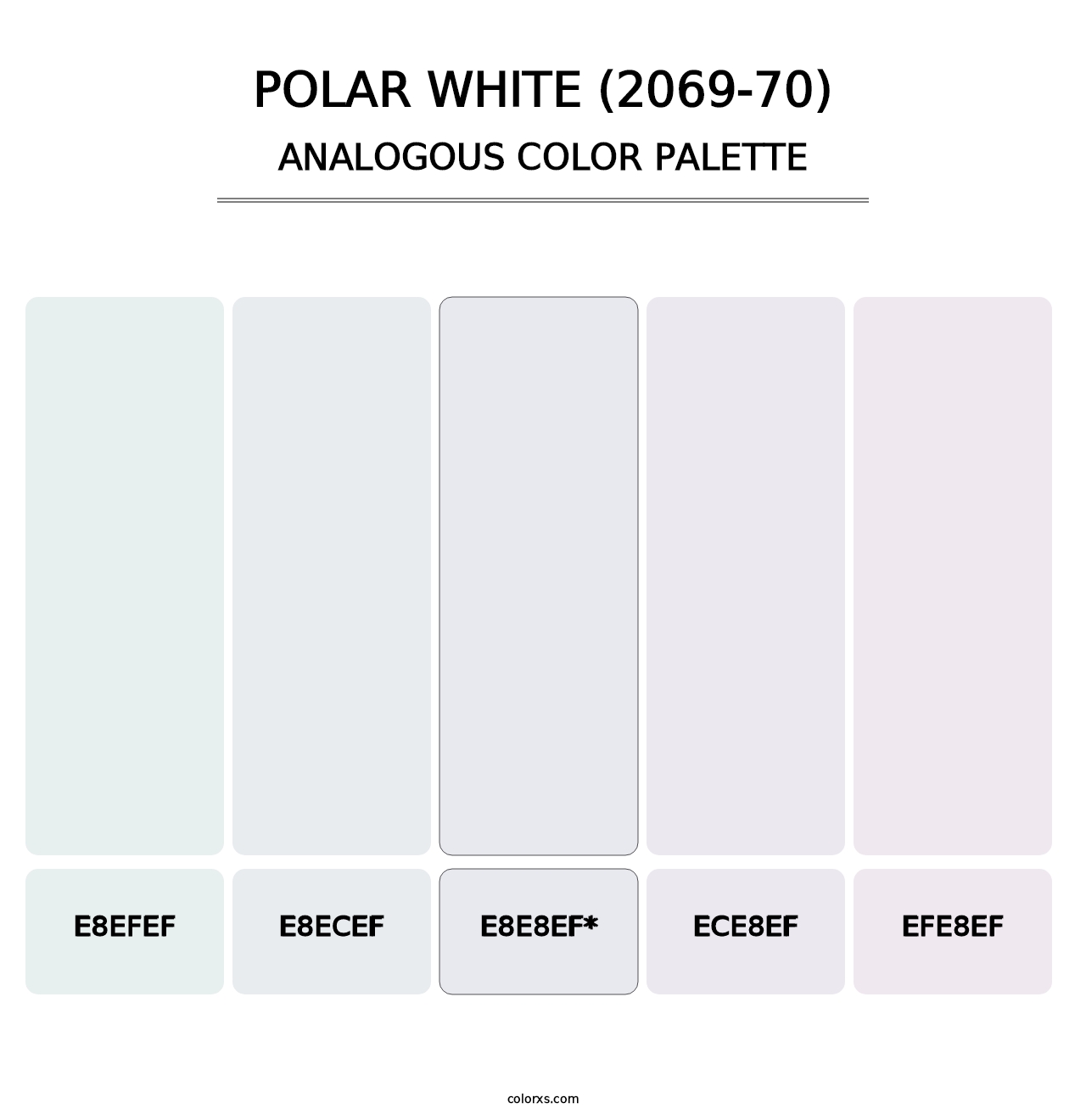 Polar White (2069-70) - Analogous Color Palette