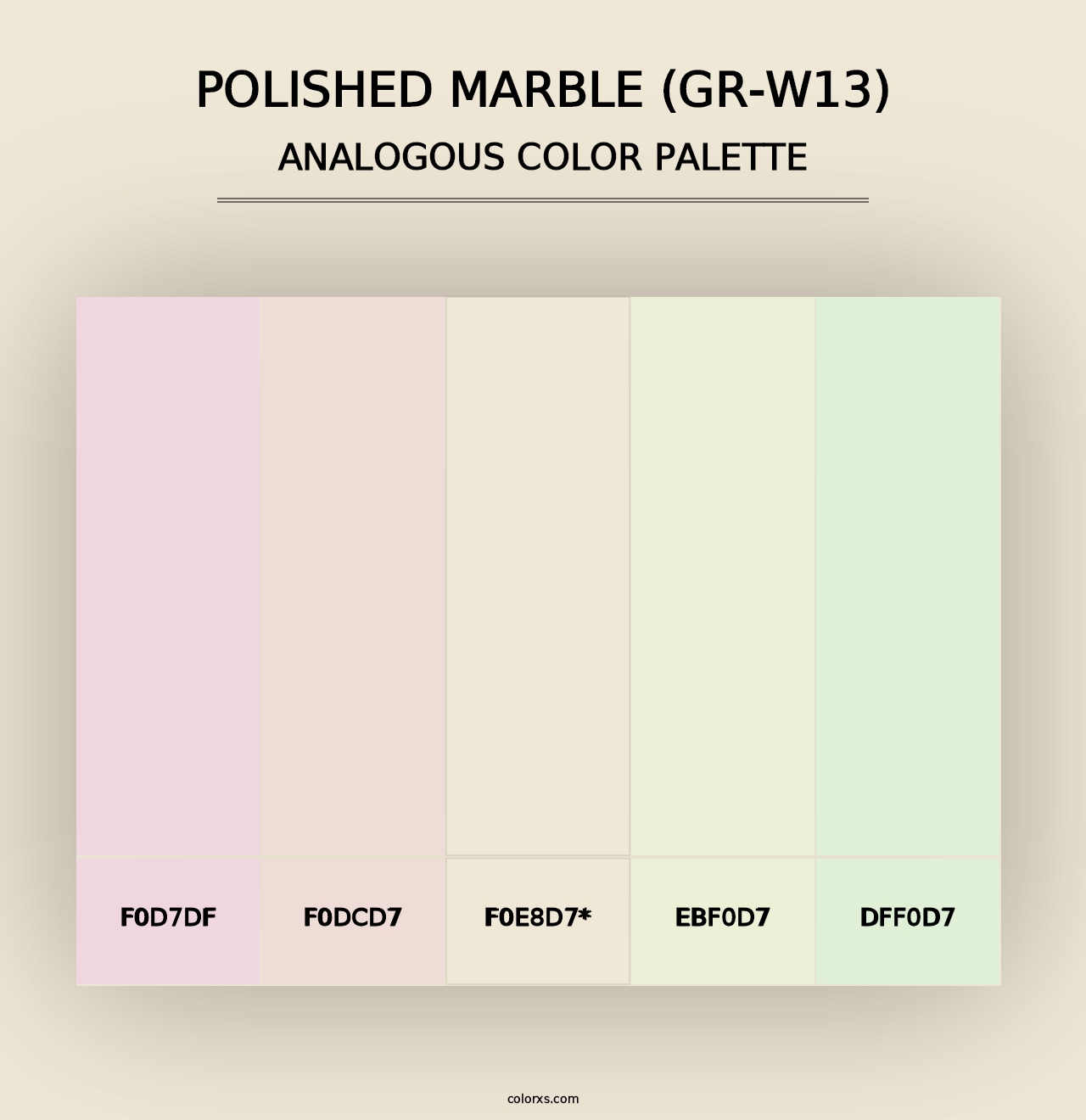 Polished Marble (GR-W13) - Analogous Color Palette