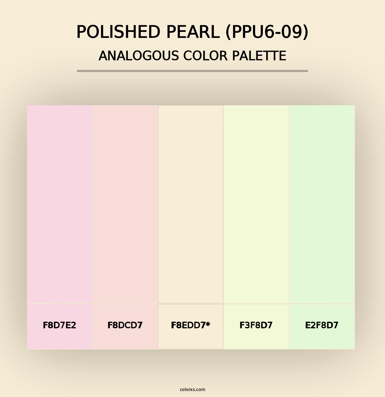 Polished Pearl (PPU6-09) - Analogous Color Palette