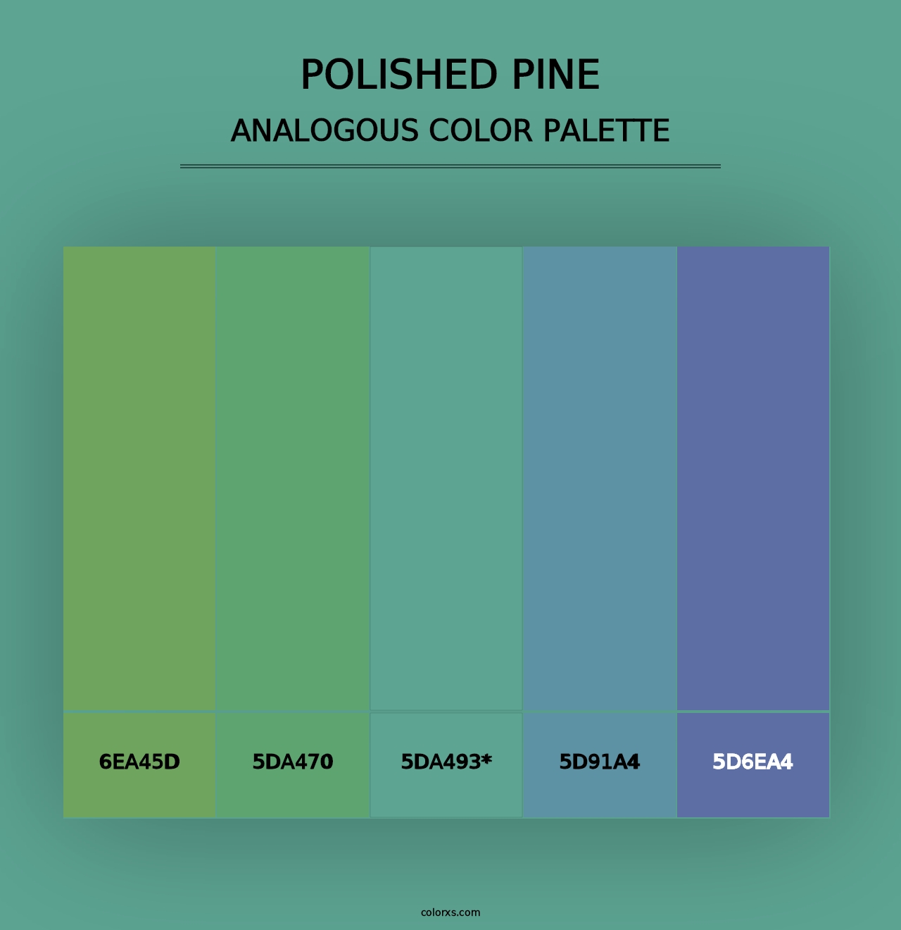 Polished Pine - Analogous Color Palette