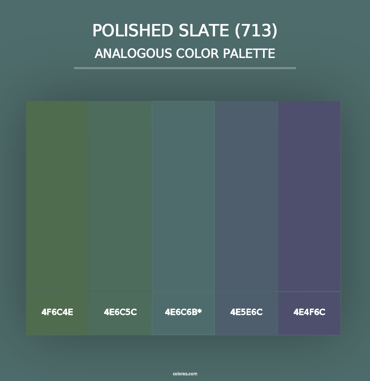 Polished Slate (713) - Analogous Color Palette